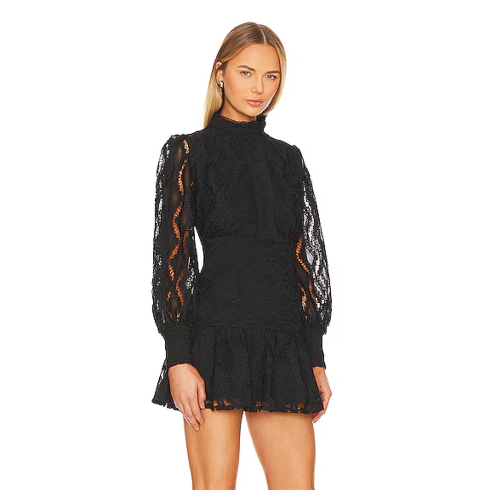 Bardot Elegant Black Lace Dress